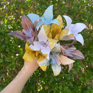 bouquet de fleurs origami ESMEE